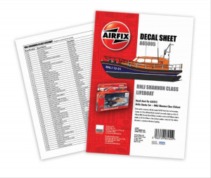 *Decal Sheet for RNLI Shannon Class Lifeboat Kit (1:72)