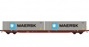 *Metrans Sggnss80 Maersk Bogie Container Wagon VI