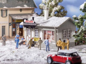 Model Railway Shop with Snow Kit